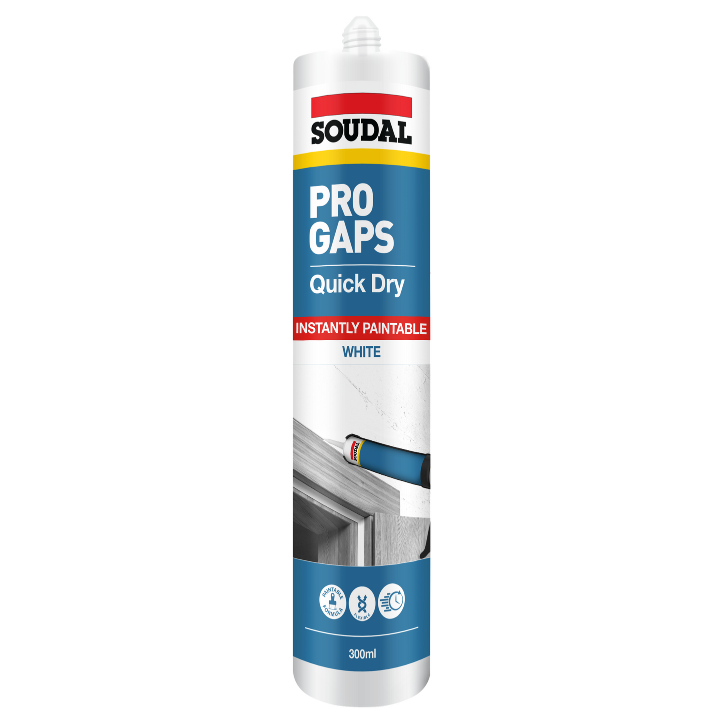 Soudal Pro Gaps Quick Dry White 300ml