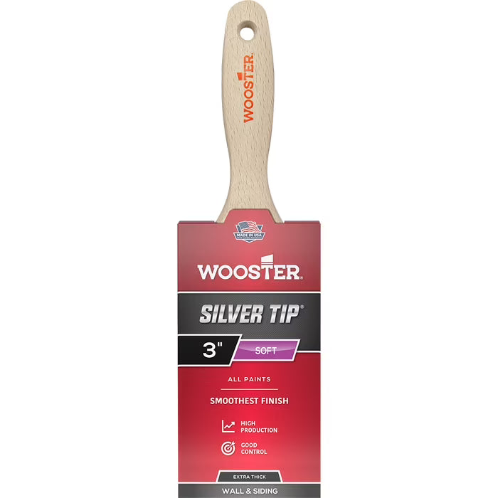 Wooster Silver Tip Paint Brushes (Short Handles)