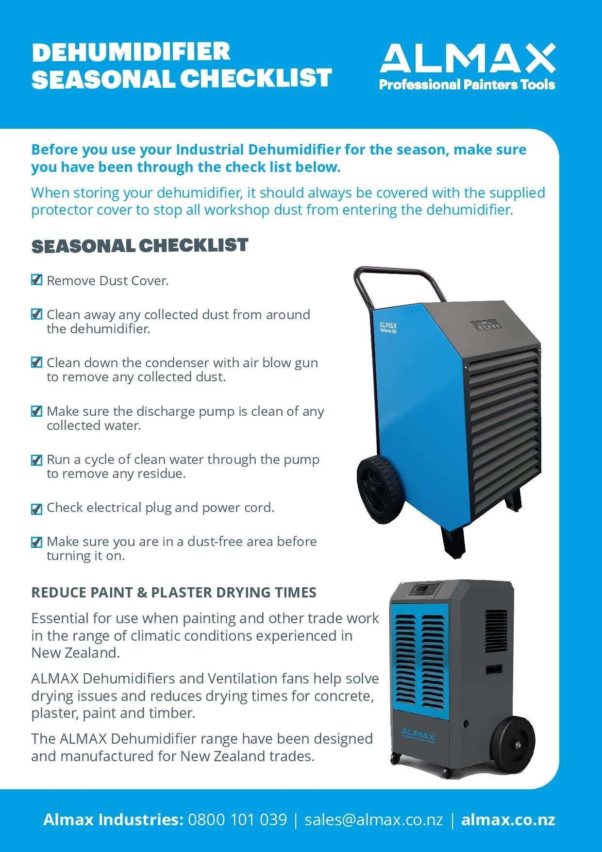 Almax Fresca 90lt Dehumidifier