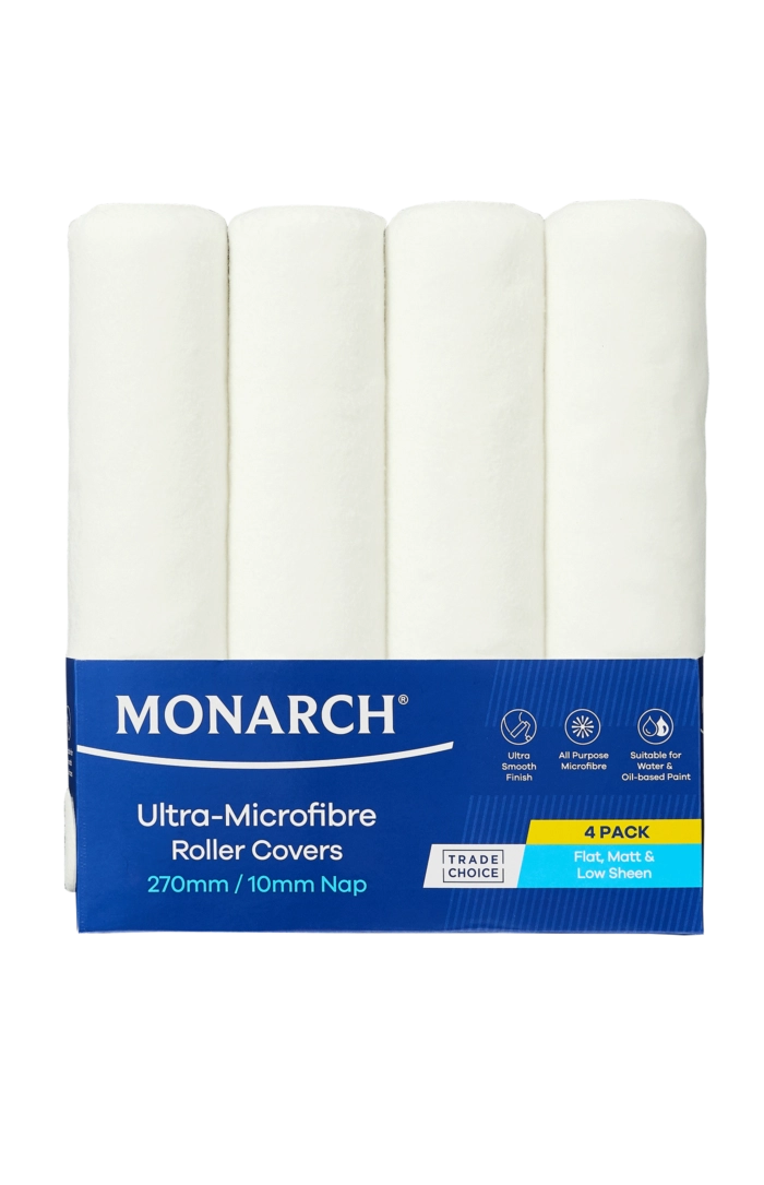 Monarch Microfibre 230mm/270mm Roller Sleeves 4pk