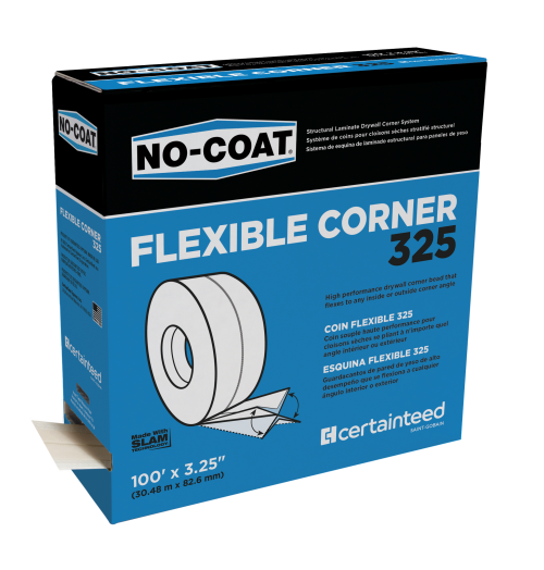 No-Coat Drywall Flexible Corner 325 82.6mm x 30.48m