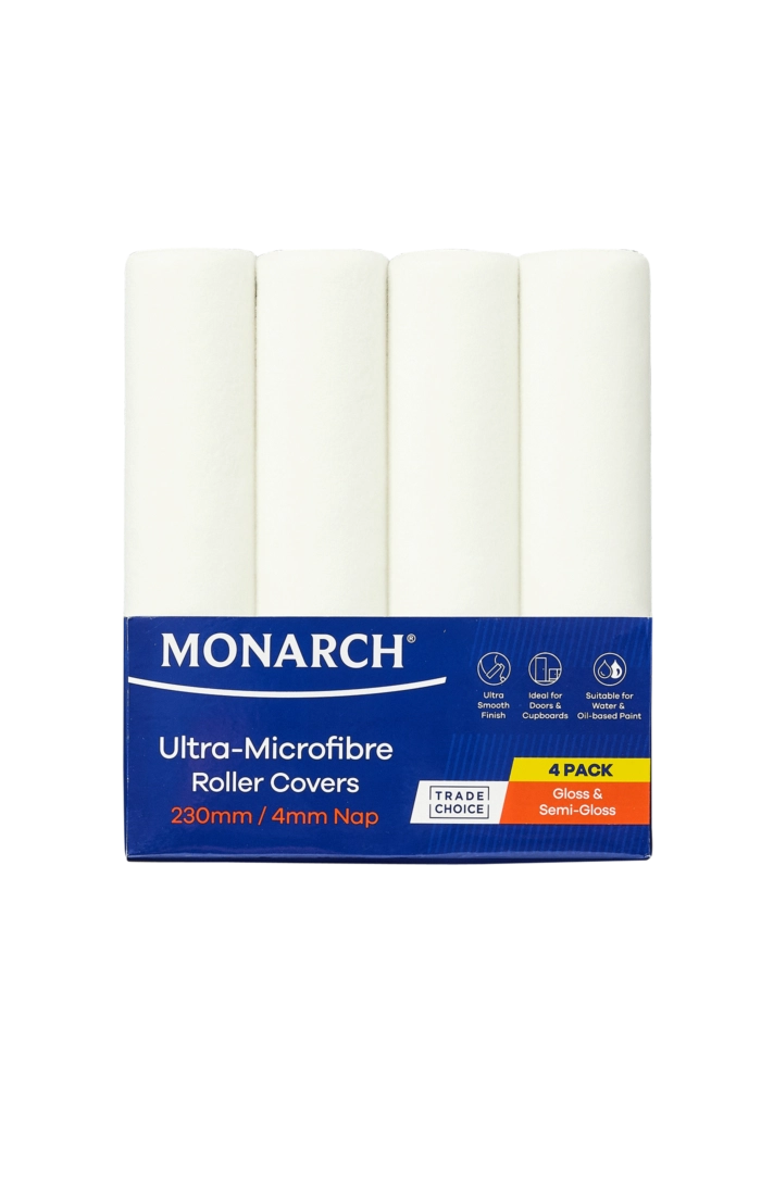 Monarch Microfibre 230mm/270mm Roller Sleeves 4pk