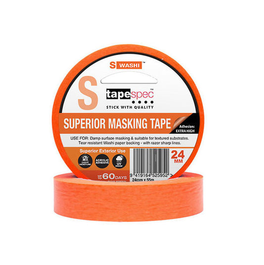 Tapespec Superior Masking Tape Orange Washi 60 Days