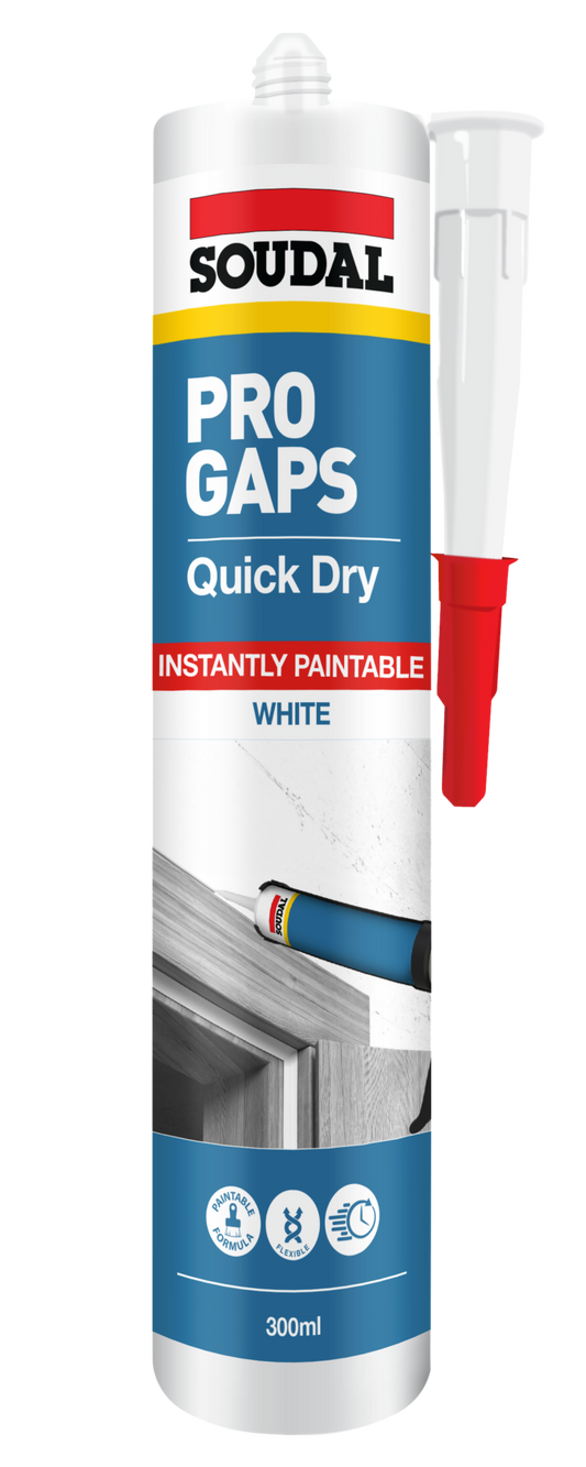 Soudal Pro Gaps Quick Dry White 300ml