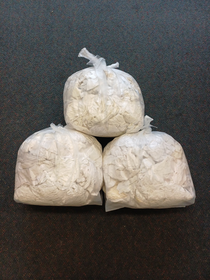White T-Shirt Rags – Decorative Supplies Limited
