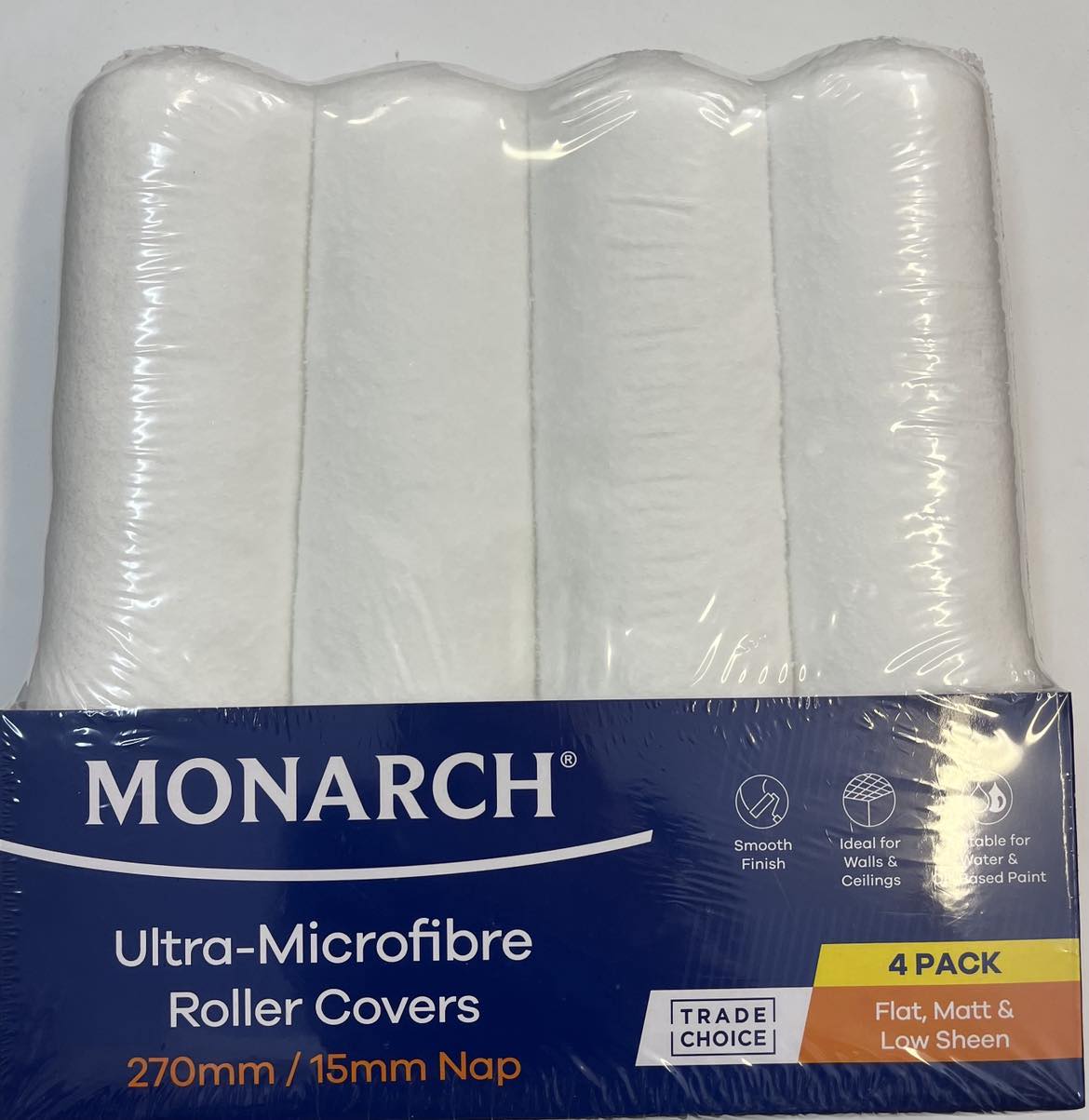 Monarch Ultra-Microfibre 270mm/15mm Nap 4pk