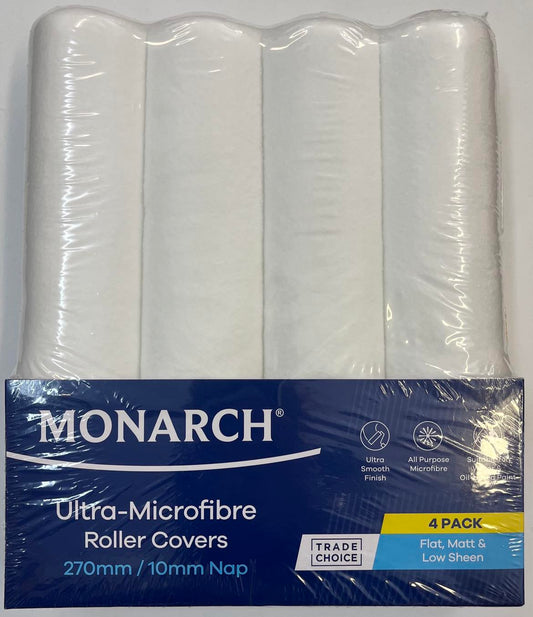 Monarch Ultra-Microfibre 270mm/10mm Nap 4pk