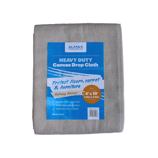 Almax Heavy Duty Canvas Drop Cloth 4'x15'