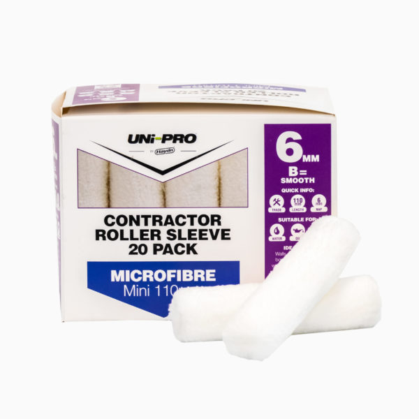 Haydn Uni-Pro Mini Microfibre 110mm Roller Sleeves (20 Pack)