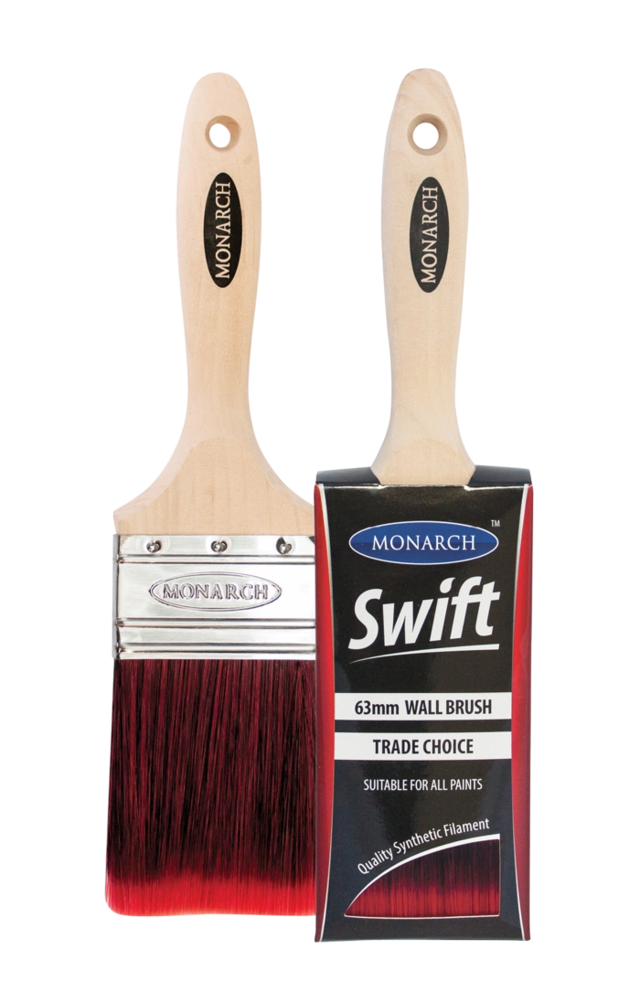 Monarch Swift Wall Brush 6pk - 3 x 63mm, 3 x 75mm