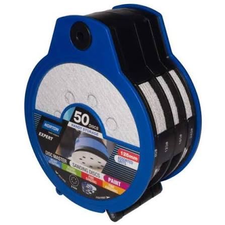 Norton Disc Master Paint Assorted Grits 125mm/8H - 50 Pack