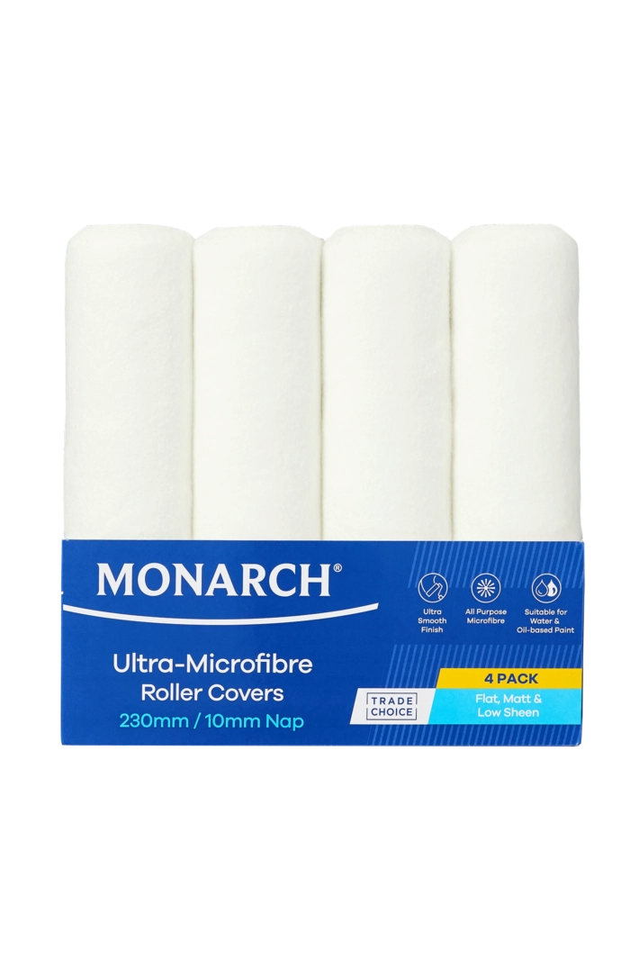 Monarch Microfibre 230mm/270mm Roller Sleeves 4pk