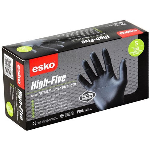 Esko High Five 6mil Nitrile Gloves Size S