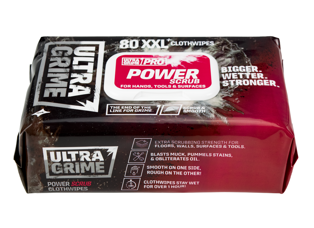 Ultragrime Power Scrub 80 Wipes