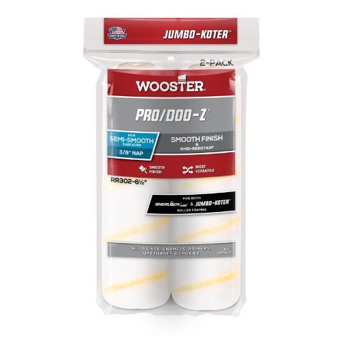 Wooster Jumbo-Koter® Pro/Doo -Z® Roller Sleeves 165mm x10mm 2pk