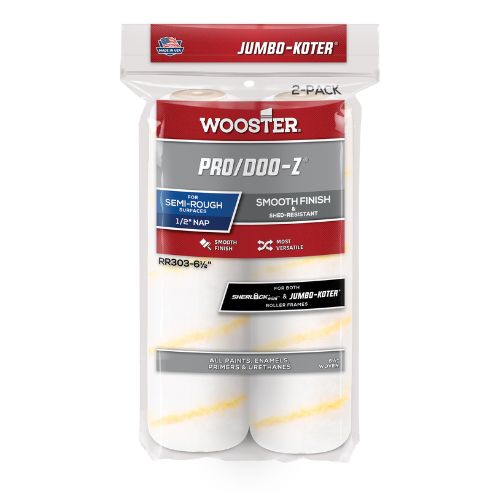 Wooster Jumbo-Koter® Pro/Doo-Z® Roller Sleeves 165mm x13mm 2pk