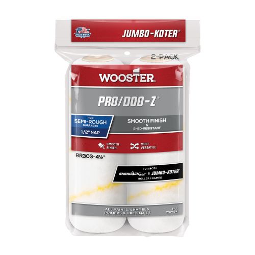 Wooster Jumbo-Koter® Pro/Doo-Z® Roller Sleeves 115mm x 13mm 2pk