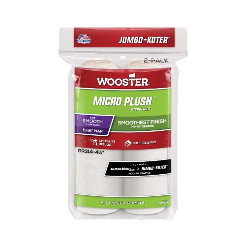 Wooster Jumbo-Koter® Micro Plush™ Roller Sleeves 115 x 8mm 2pk