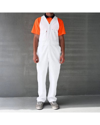 Esko Painters Zip Cotton White Overalls