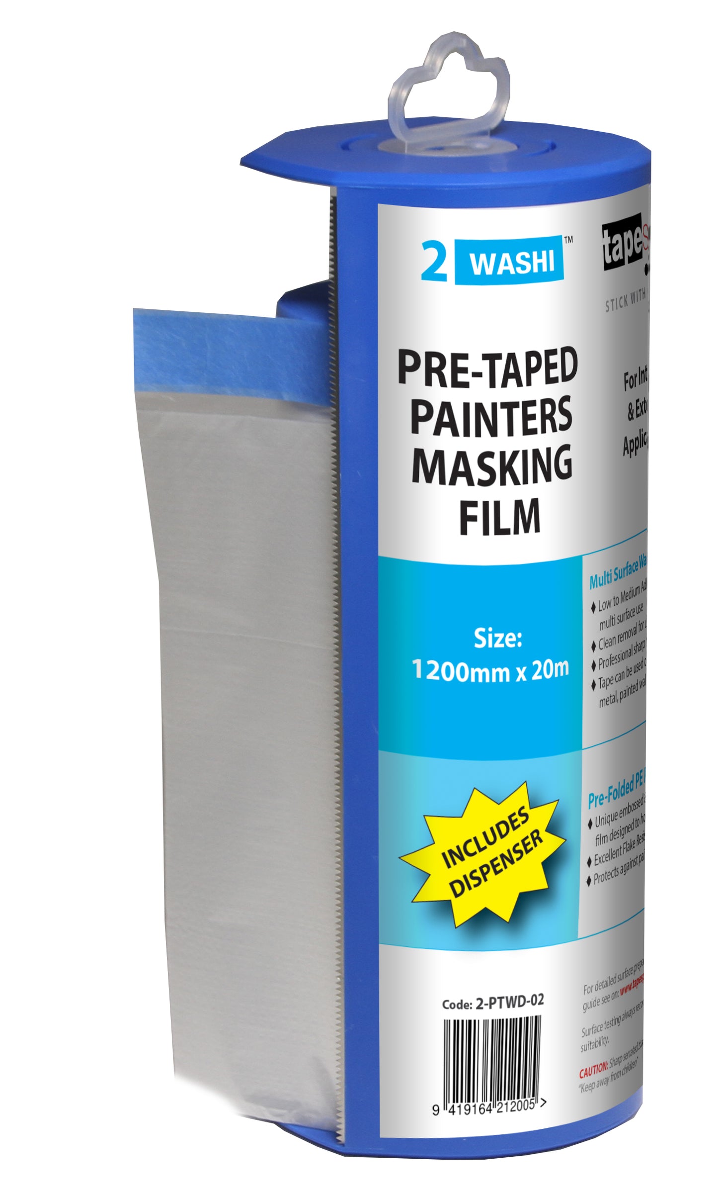 Pretaped Dispenser 1.2m x 20m