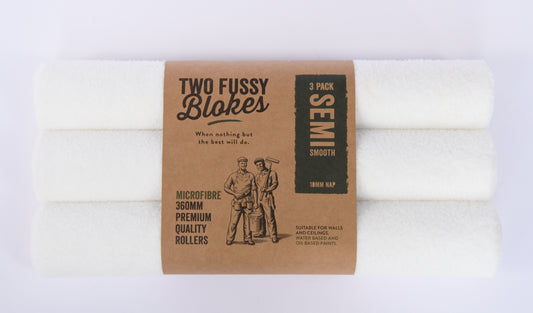 Two Fussy Blokes Microfibre 360mm x 10mm 3pk